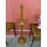 A Victorian pine snooker/billiard cue stand