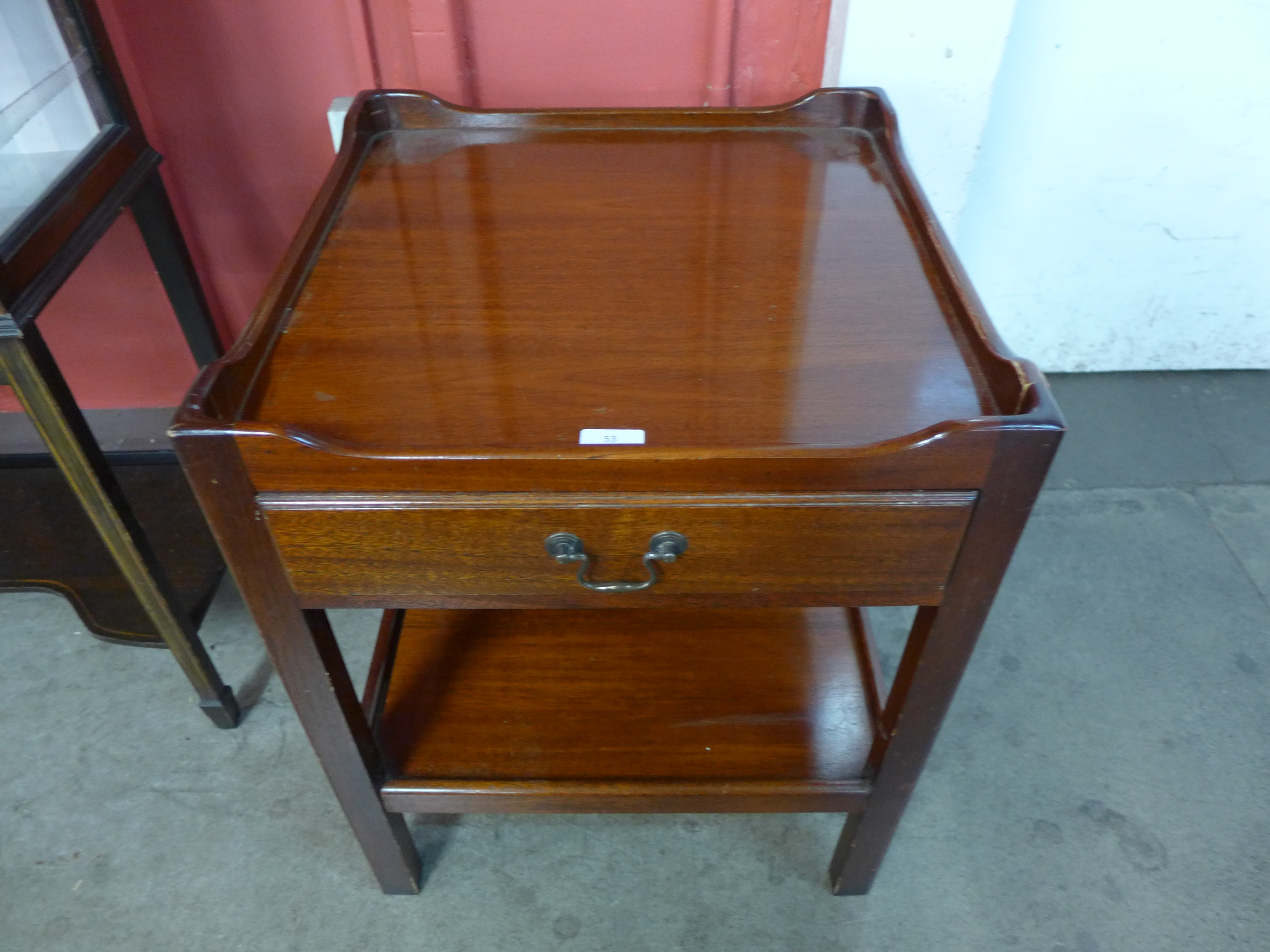 A George III style mahogany night stand