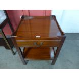 A George III style mahogany night stand