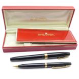 A cased Sheaffer pen and pencil,