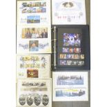 Twelve Benham limited edition First Day Covers and an album of stamps including Dr.