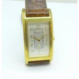 A gold plated Solvil et Titus Convexe wristwatch
