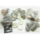 Assorted coins,
