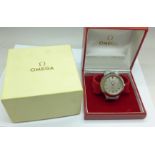 An Omega Electronic f300Hz Seamaster chronometer wristwatch,