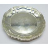 A Danish silver tray by A.