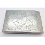 An alloy prisoner of war cigarette case