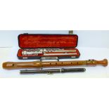 An Evette flute,