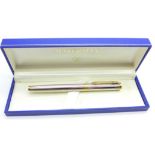 A Waterman pen with 18k gold nib,