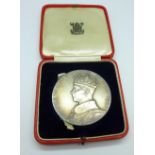 A 1937 silver Royal Mint George VI coronation medal,