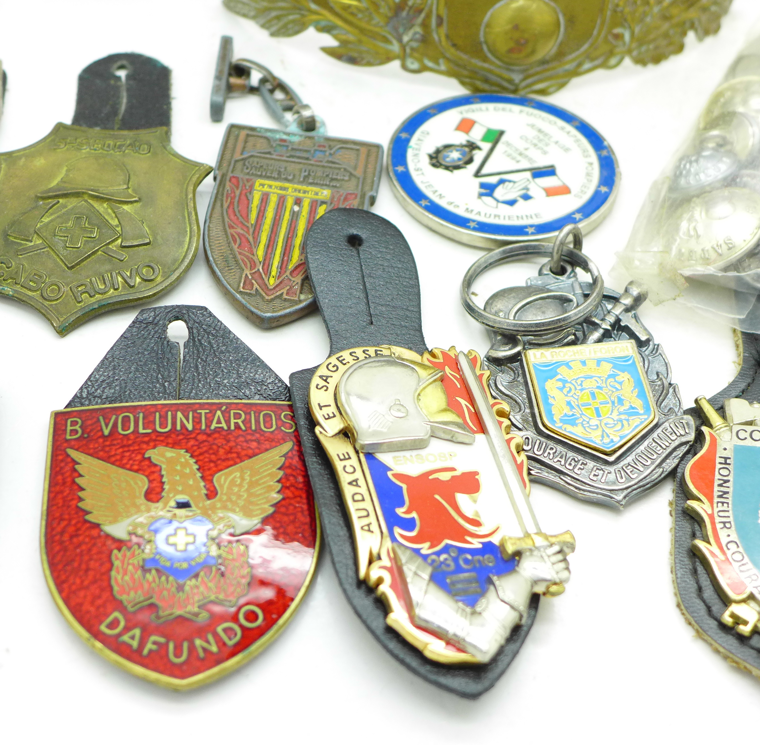 French firemen's badges, etc. - Image 2 of 4