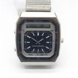 A gentleman's Seiko digital alarm chronograph wristwatch