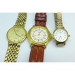 A gentleman's Accurist wristwatch, a lady's and a gentleman's Rotary wristwatch,