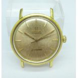A gentleman's 18ct gold cased Omega Seamaster automatic wristwatch