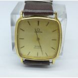 A gentleman's Omega De Ville quartz wristwatch