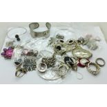 Silver and white metal jewellery