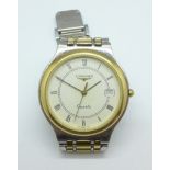 A gentleman's Longines Flagship quartz wristwatch,