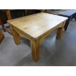 A pine coffee table