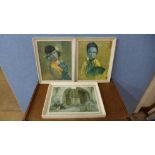 Two 1960's prints and a Sir William Russell Flint print