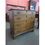 A George III mahogany chest of drawers