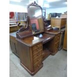 A Victorian mahogany dressing table