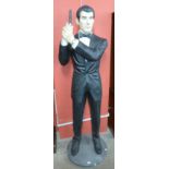 A life size cinema figure of 007 James Bond