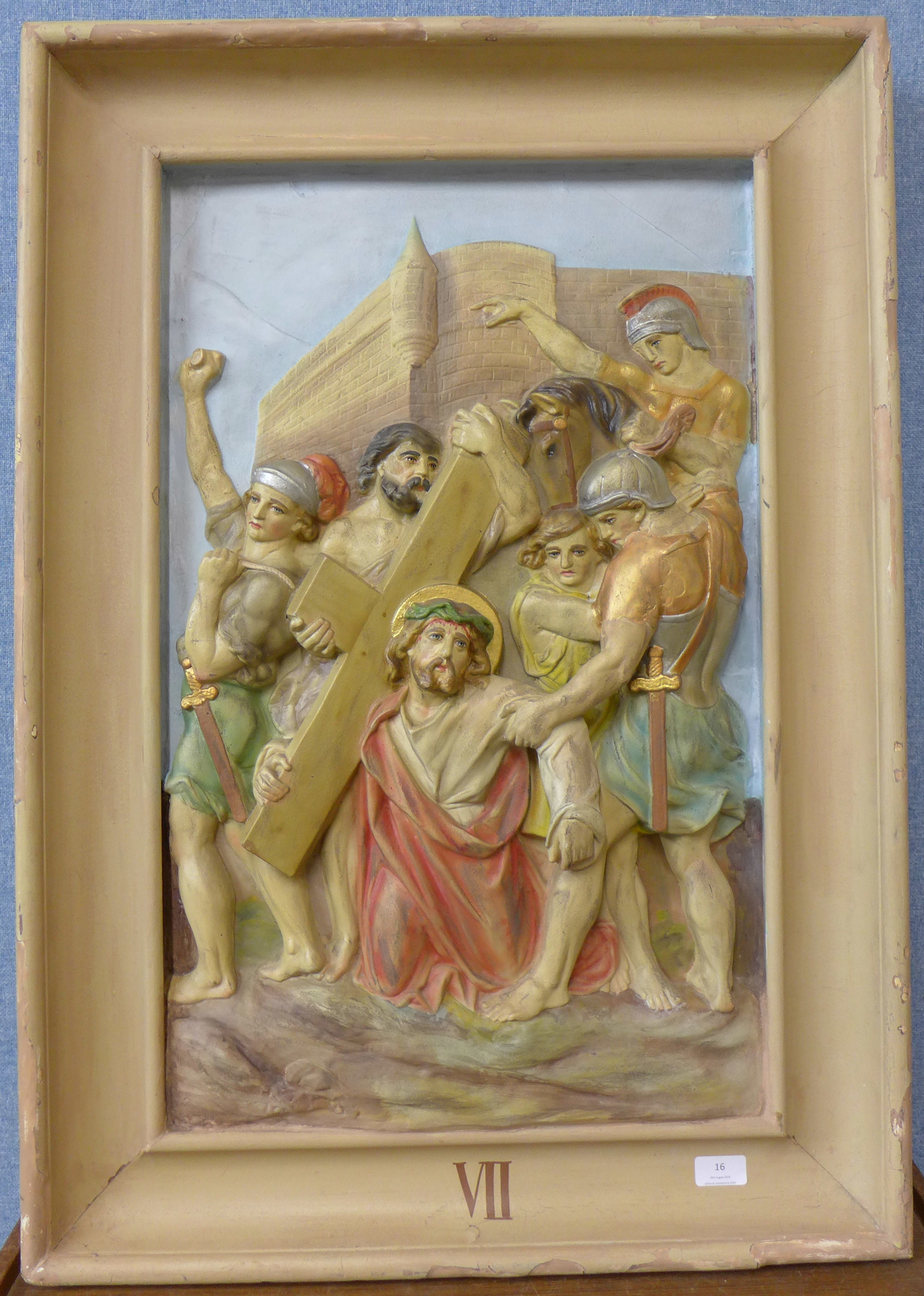 A 19th Century French religious relief plaque,