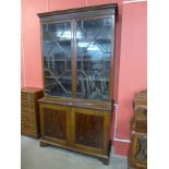 A Victorian Chippendale Revival mahogany bookcase