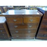 A Victorian mahogany chest of drawers