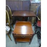 A George III style mahogany night stand