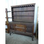 An oak dresser