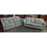 A pair of Duresta Trafalgar Knole style settees