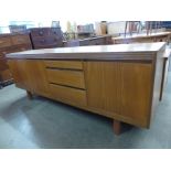 A teak sideboard