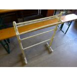 A Victorian painted towel rail