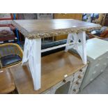 A Gothic Revival painted coffee table