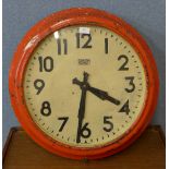 A Smith Sectric station clock