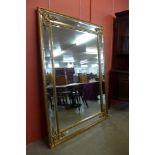 A large French style gilt framed mirror,