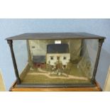 A late Victorian house diorama,