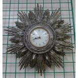 A Ferranti sunburst wall clock