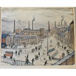 Laurence Stephen Lowry RA (1887 - 1976), Huddersfield, signed colour print, Published by Henry Donn,