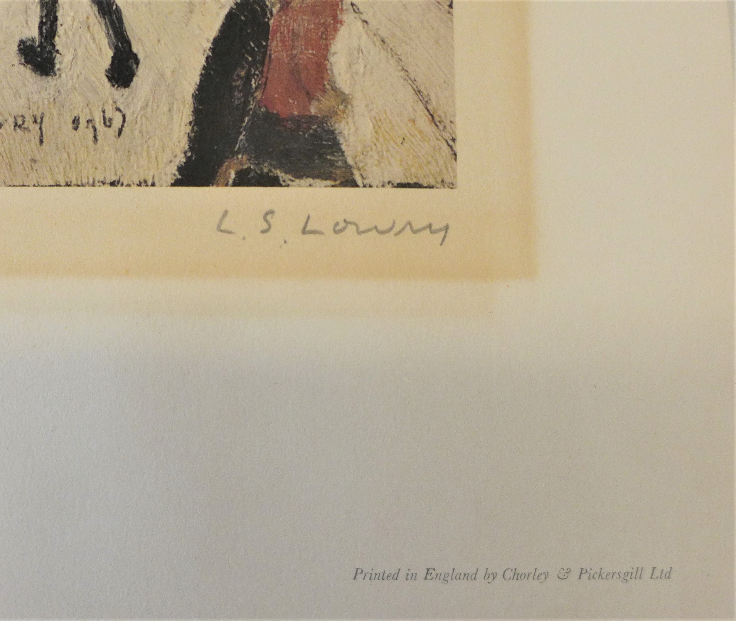 Laurence Stephen Lowry RA (1887 - 1976), Mrs Swindells' Picture, signed colour print, - Image 3 of 7