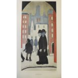 Laurence Stephen Lowry RA (1887 - 1976), Two Brothers, signed colour print,