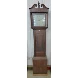 A 19th Century oak 30-hour longcase clock