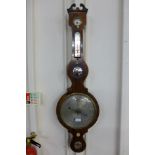 A Victorian rosewood banjo barometer