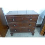 A George III mahogany bachelors chest of drawers