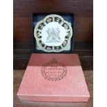 A Royal Crown Derby commemorative tray, boxed,