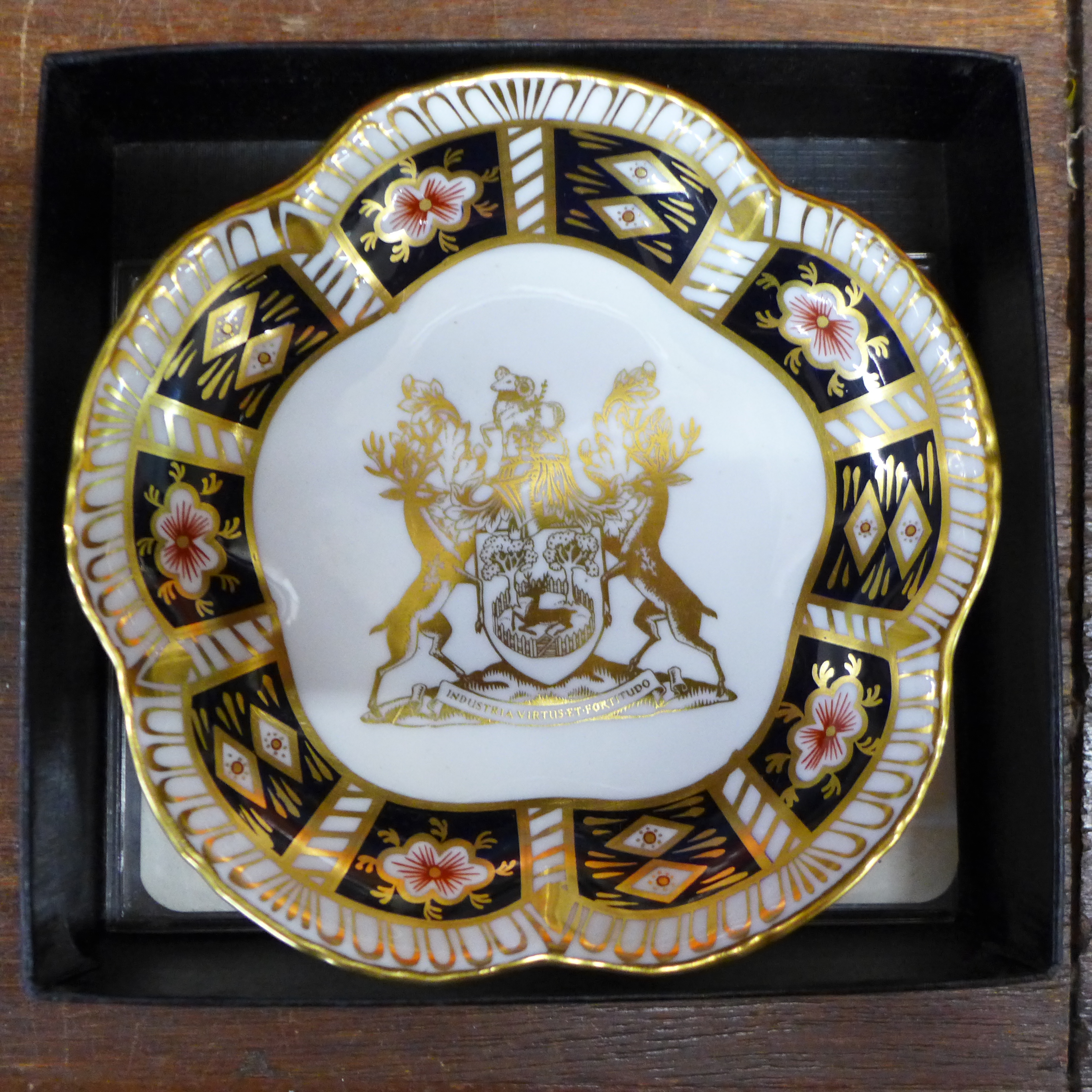 A Royal Crown Derby commemorative tray, boxed, - Image 2 of 2