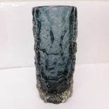 A Whitefriars bark vase,