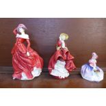 Three Royal Doulton figures, Mary,