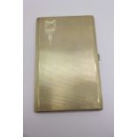 A silver cigarette case, Frederick Field,