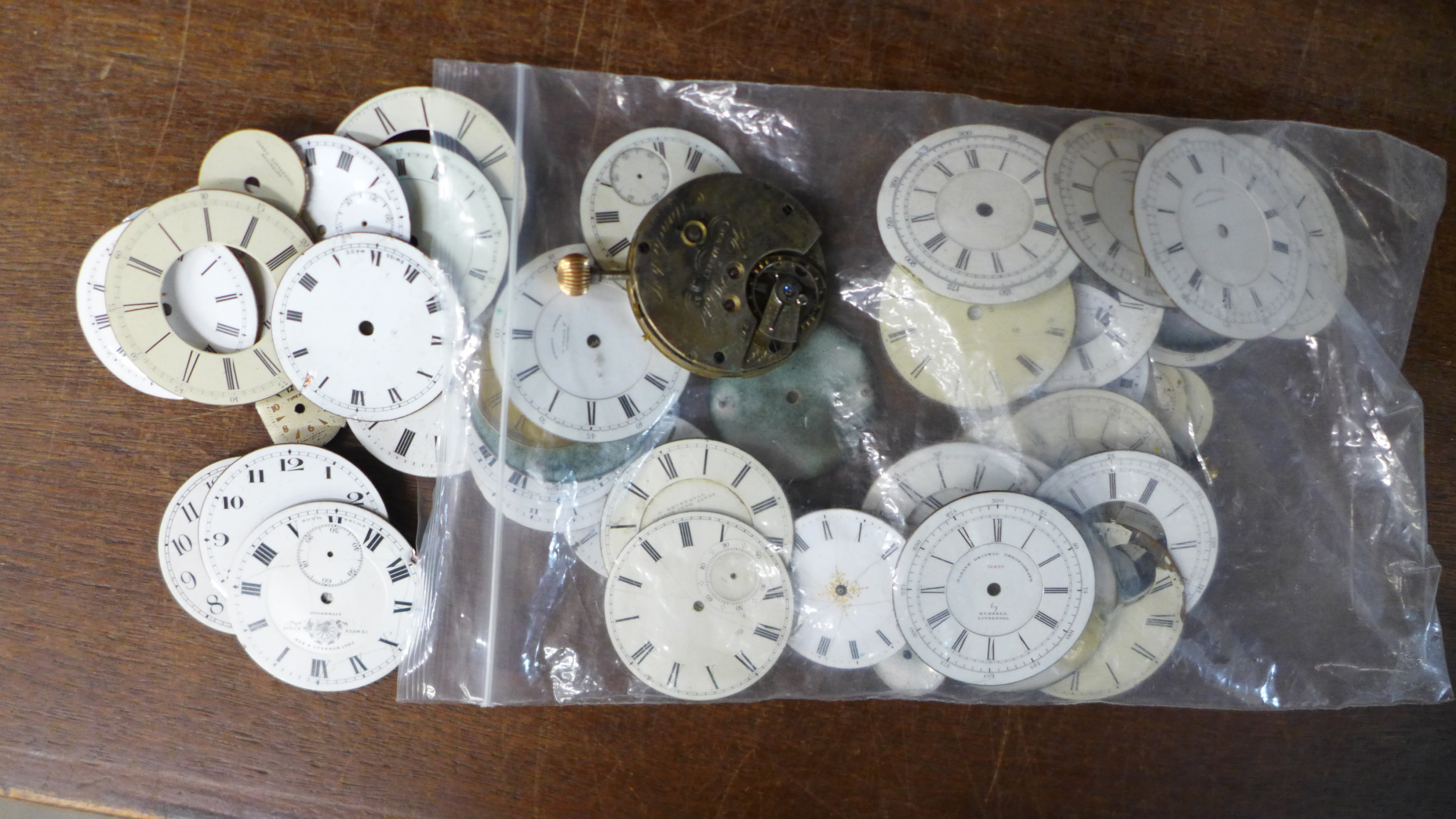 Pocket watch dials